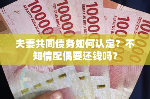 武汉夫妻共同债务如何认定？不知情配偶要还钱吗？