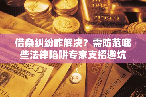 武汉借条纠纷咋解决？需防范哪些法律陷阱专家支招避坑