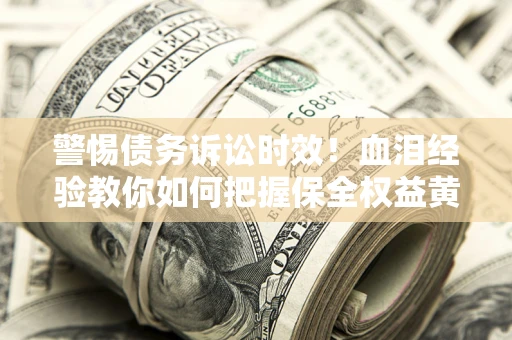武汉警惕债务诉讼时效！血泪经验教你如何把握保全权益黄金期
