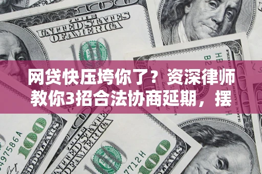 武汉网贷快压垮你了？资深律师教你3招合法协商延期，摆脱暴力催收！