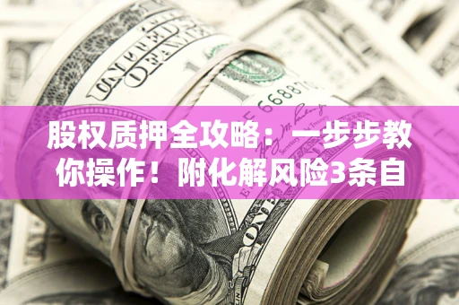 武汉股权质押全攻略：一步步教你操作！附化解风险3条自救法则