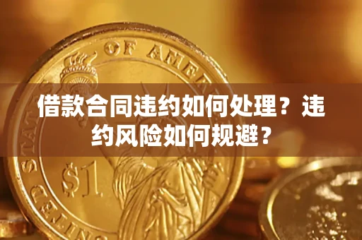 武汉借款合同违约如何处理？违约风险如何规避？